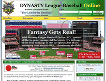 Tablet Screenshot of dynastyleaguebaseball.com